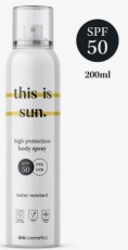 Body Spray This is Sun." SPF50 200 ml Body Spray SPF30 / SPF 50 "This is Sun." 100 ml / 200 ml