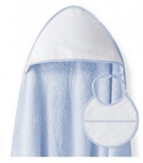 Interbaby Grote badhanddoek + slabbetje Roze / Blauw + wit / Wit + blauw