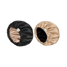 Max Mohi Satijnen Bonnet Beige & Zwart Max Mohi Satijnen Bonnet / Slaapmuts