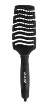 Max Pro Detangler Brush Pastel Zwart Max Pro Ontwarrende Borstel
